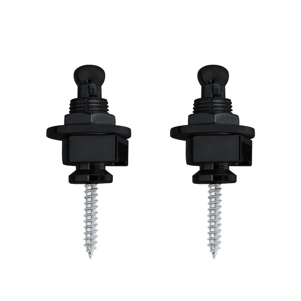 2pcs/set Electric Guitar B Pins Strap Button Strap Lock Quick Release Round Head - £83.06 GBP