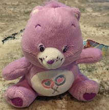 NEW Care Bears Share Bear Stuffed Plush Animal 2003 Purple Lollipops 8&quot; ... - £7.82 GBP
