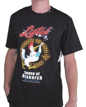 LRG Mens Black or White Lifted House of Research Joint Smoking Rooster T-Shirt - £26.42 GBP