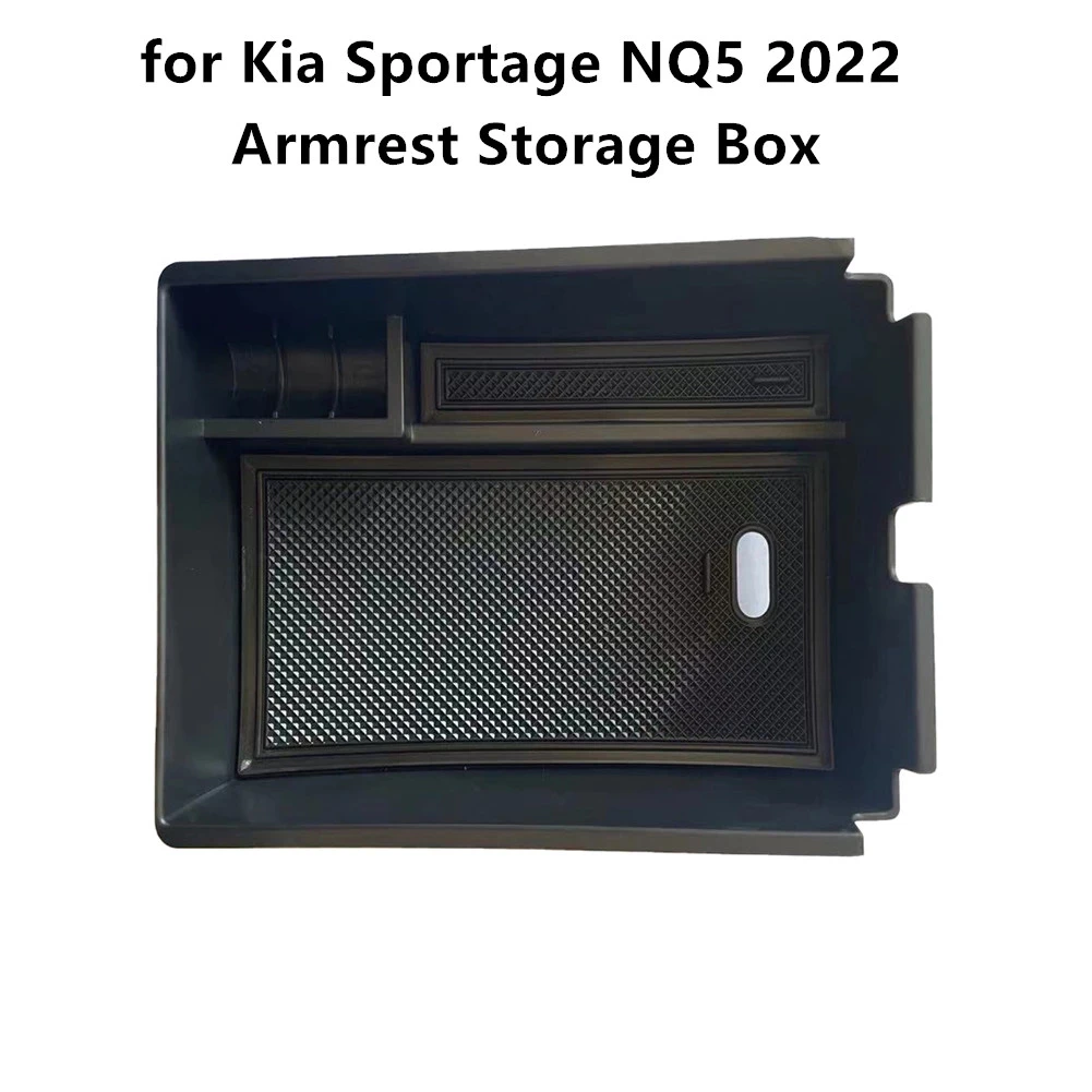 Car Central Armrest Storage Box Organizer For Kia Sportage NQ5 2022 ABS Center - £17.23 GBP