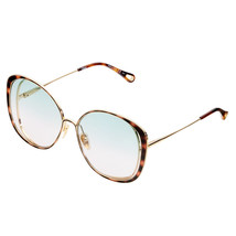Chloe CH0036S Gold Green Blue Sunglasses - $226.65