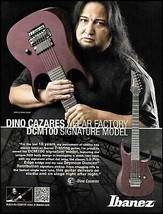 Fear Factory Dino Cazares Signature Ibanez DCM100 7-string guitar 2015 ad print - $4.01