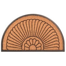 Notrax, Crescent, Rubber-Backed Natural Coir Doormat, Entry Mat for Indoor or Ou - £64.82 GBP