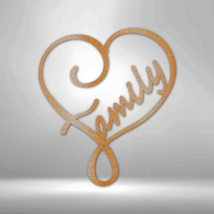 Family Love Steel Sign Laser Cut Powder Coated Home &amp; Office Metal Wall ... - £41.73 GBP+