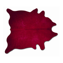 Home Roots Beddings Geneva Cowhide Rug Burgundy - 6 x 7 ft. - £473.13 GBP