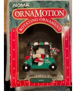 Noma Ornamotion Rotating Ornament FORE! Golf Cart w/Santa &amp; Reindeer *NE... - $19.05 CAD