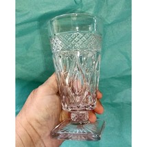 Vtg Imperial Glass Cape Cod Concave Footed Tumbler Square Bottom Stem 1602 160 - £12.42 GBP