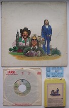 AMERICA 4 PC LOT 8 TRACK + GREATEST HITS LP 1970&#39;S + 45RPM + 2008 TICKET... - $49.50