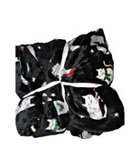Womens&#39; Christmas/Winter Black Fleece Pajamas Sz M Cats NEW - $278.55 MXN
