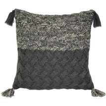 Hygge Winter Field Cross Knit Pillow, with Polyfill Insert - £39.92 GBP
