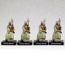 Star Wars Miniatures Tusken Raider 34mm 4 Figure Lot 2007 Alliance Empire 05804 - $14.70