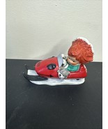 Goebel W Germany Figurine BA77 1-2 Ski-Doo Child on Snowmobile Dog Vintage - $165.68 CAD