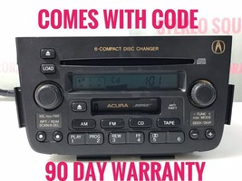 01-04 Acura MDX OEM Stereo Radio Bose 6 CD Cassette Player 3TFO  AC657 - £132.91 GBP