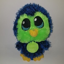 Fiesta Buzz Blue Green Spiky Penguin Bird Plush 10.5&quot; Stuffed Animal Toy Lovey - £19.34 GBP