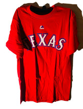 MAJESTIC ATHLETIC Men&#39;s Texas Rangers Elvis Andrus Player T-Shirt SMALL ... - £13.13 GBP