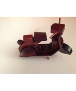 Wooden Hand Crafted?? Miniature Scooter Motorcycle - $190.07 MXN