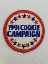 Vintage 1991 GSA Girl Scouts of America 2&quot; Cookie Campaign Patch Badge Sale - £4.13 GBP