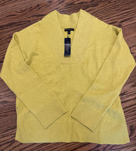 NEW Banana Republic Factory V-Neck Sweater Chartreuse Size Small NWT - $49.01