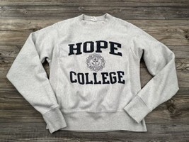 HOPE COLLEGE Grey Crewneck Sweatshirt Adult Size XS Champion Reverse Weave - $24.75