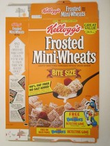 1994 MT Cereal Box KELLOGG&#39;S Frosted Mini-Wheats BONKERS DETECTIVE GAME ... - $11.52