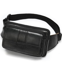Leather Multifunction Men Waist Pa Cowhide Outdoor Shoulder&amp;crossbody Bags 2022  - £41.29 GBP