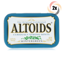 2x Tins Altoids Wintergreen Flavor Mints | 72 Mints Per Tin | Fast Shipping - £10.16 GBP
