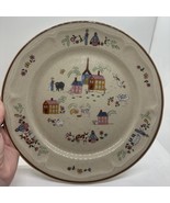 NEWCOR &quot;Our Country&quot; 6004 Stoneware 10.5&quot; Dinner Plate Cottagecore 1987 - €21,33 EUR