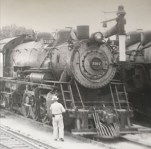 Atchison Topeka &amp; Santa Fe Railway Railroad ATSF #3107 2-8-2 Locomotive Photo - £9.74 GBP