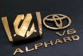 Toyota Alphard V 20 Genuine Gold Plating Emblem Rear 4 set plated set OEM JDM - £348.15 GBP