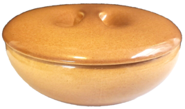 Russel Wright Iroquois (Ripe Apricot) Vtg Mcm Casual 8&quot; Pinch Lid Casserole Dish - £30.93 GBP