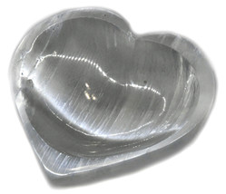 4&quot; Selenite Heart bowl - $34.95