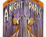 1920&#39;s Messrs Shubert Present a Night in Paris Die Cut Brochure  - £194.74 GBP