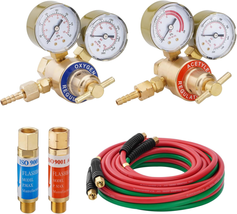 Oxygen and Acetylene Regulator Welding Gas Gauges Pair (CGA540 and CGA20... - $100.40+
