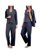 Live2Lounge Womens Lounge Pajama Set Navy Blue 3-Piece Stretch Soft Logo - €38,74 EUR Live2Lounge Womens Lounge Pajama Set Navy Blue 3-Piece Stretch Soft Logo - €38,74 EUR