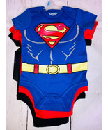 Boys Infant Sz 3/6m Superman Batman Flash T-shirt 3 Pack One Piece DC Co... - £10.20 GBP