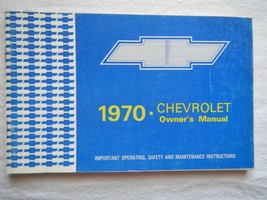 1970 70 Chevrolet Owner&#39;s manual GM Operating Maintenance Instructions - $7.89