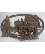 1975 Syroco Coppercraft Guild Plastic Horse &amp; Buggy Country Wall Hanging... - £18.66 GBP