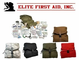 Elite First Aid M3 Trifold Ifak Emt Cls Medic Bag Medical Kit W Supplies Med Red - £70.36 GBP