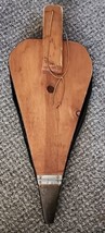 Fire Bellows Wood Leather Handmade Large Fireplace Blower Starter Hand O... - $34.68