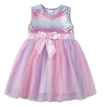 NEW Mermaid Girls Sleeveless Tutu Dress 3-4 4-5 5-6 6-7 7-8 - £10.86 GBP