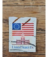 US Stamp Flag Over Independence Hall 13c Used Heavy Cancel 1622 - $0.99