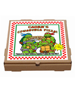  Custom Printed Teenage Mutant Ninja Turtles Pizza Box Label - $6.20 CAD