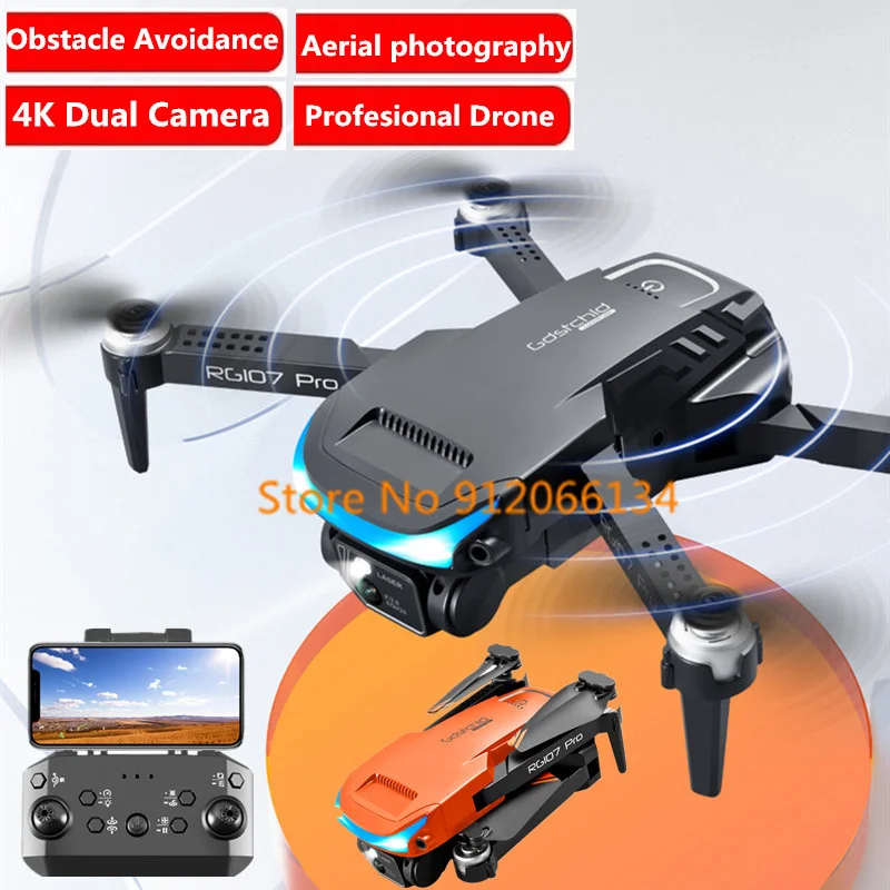 360 visual obstacle avoidance wifi fpv rc drone 5g 4k dual hd camera aerial photography thumb200