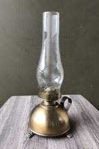 Vintage Heirloom Brass Cape Cod Oil Hand Lamp Eagle Burner Hurricane Claw Foot - £186.42 GBP