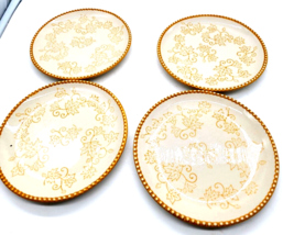 Temptations TEMP-TATIONS BY TARA GOLD FLORAL LACE Appetizer  PLATES 6 IN... - €16,93 EUR