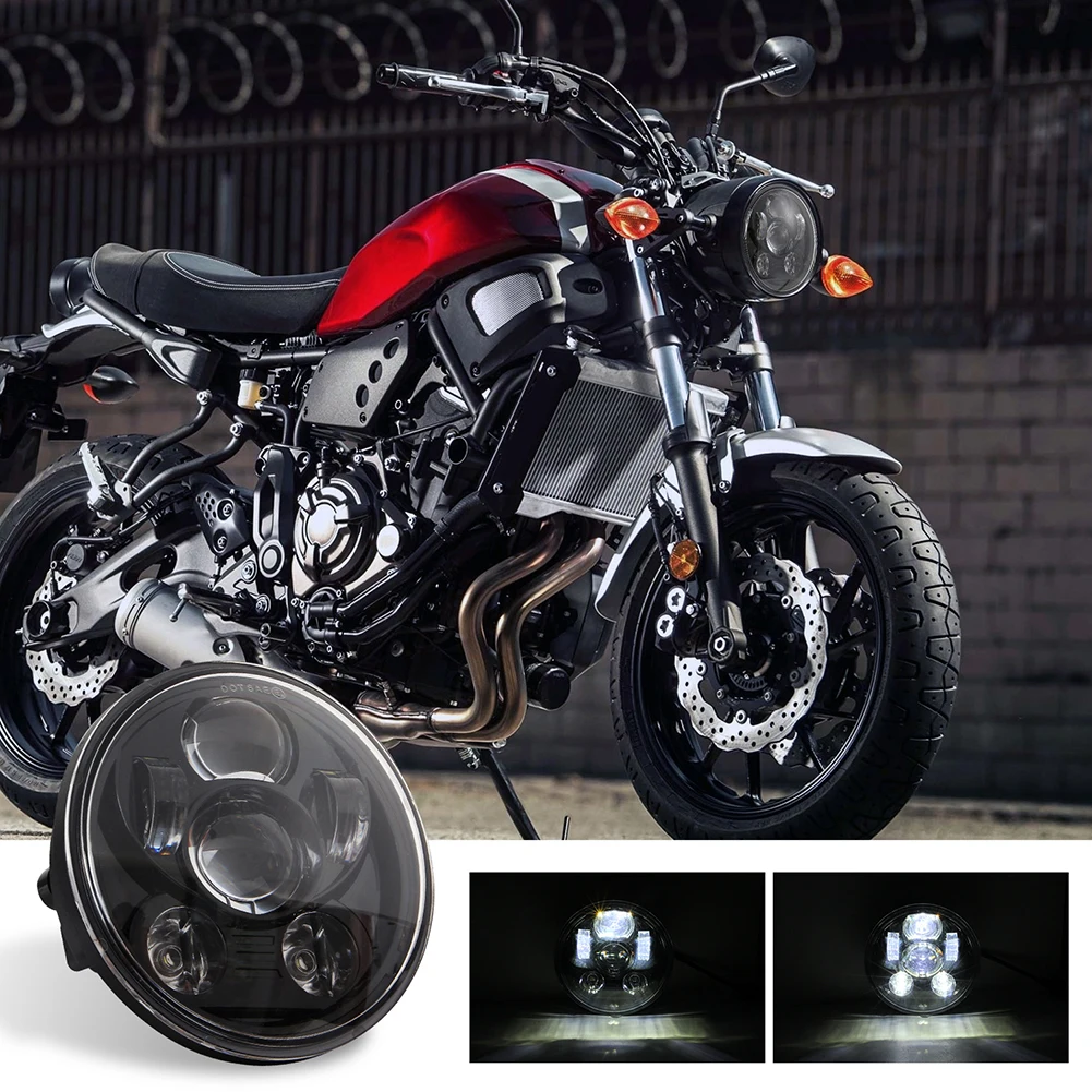 5.75 inch Round Motorcycle LED Headlight for HARLEY-Davidson XL1200C XL883C FX - £19.47 GBP