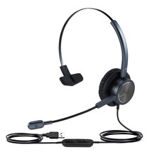 Usb Voip Headset For Teleconference, Video Conferencing Headset For Pc, Professi - £43.24 GBP