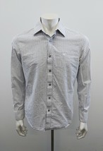 American Eagle Vintage Fit Button Up Shirt Size Medium Blue Striped Cotton  - $10.93 CAD