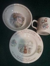 Vintage Wedgwood Mrs Tiggy Winkle Beatrice Potter Nursery Childs Three P... - £19.60 GBP