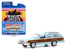1979 Ford LTD Country Squire Light Blue w Wood Grain Paneling Charlie&#39;s Angels 1 - £15.75 GBP